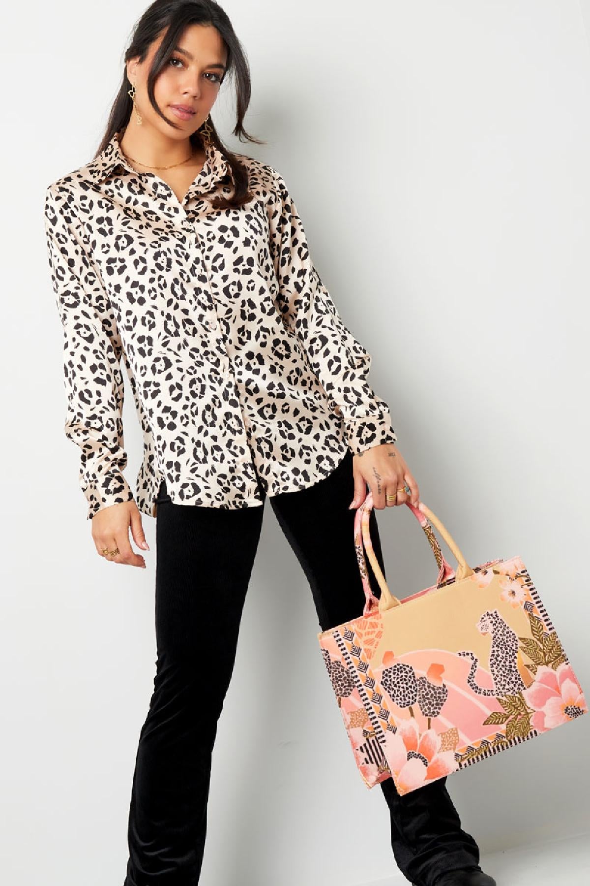 Shopper Panter Bloem