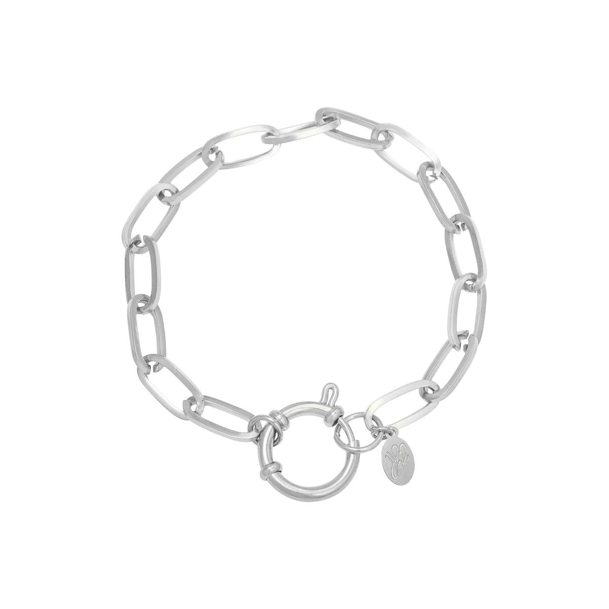 Armband RVS Schakel Zilverkleurig