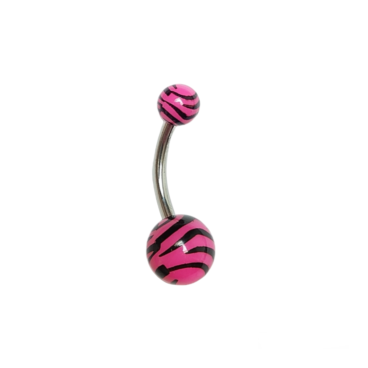 Navelpiercing Roze Tijger Print