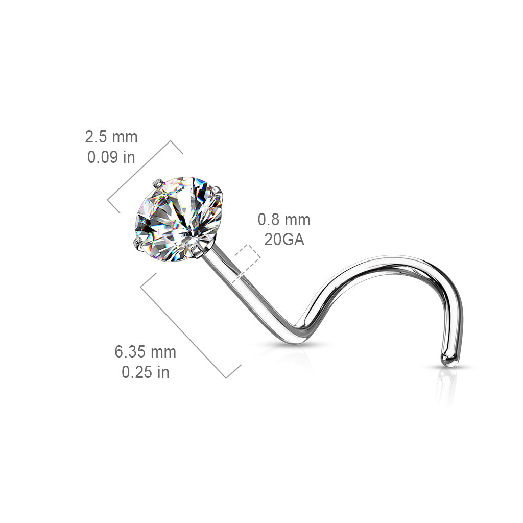 Neuspiercing Zirconia Goudkleurig