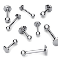 Lengte van labret piercing Basic staal