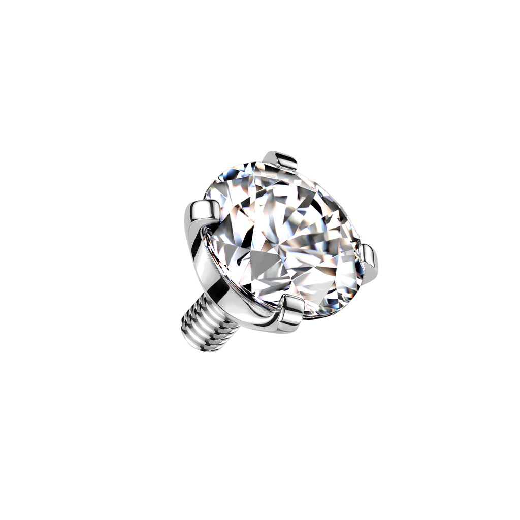 Balletje Titanium Zirconia Top voor 1.6 mm Inwendig Schroefdraad