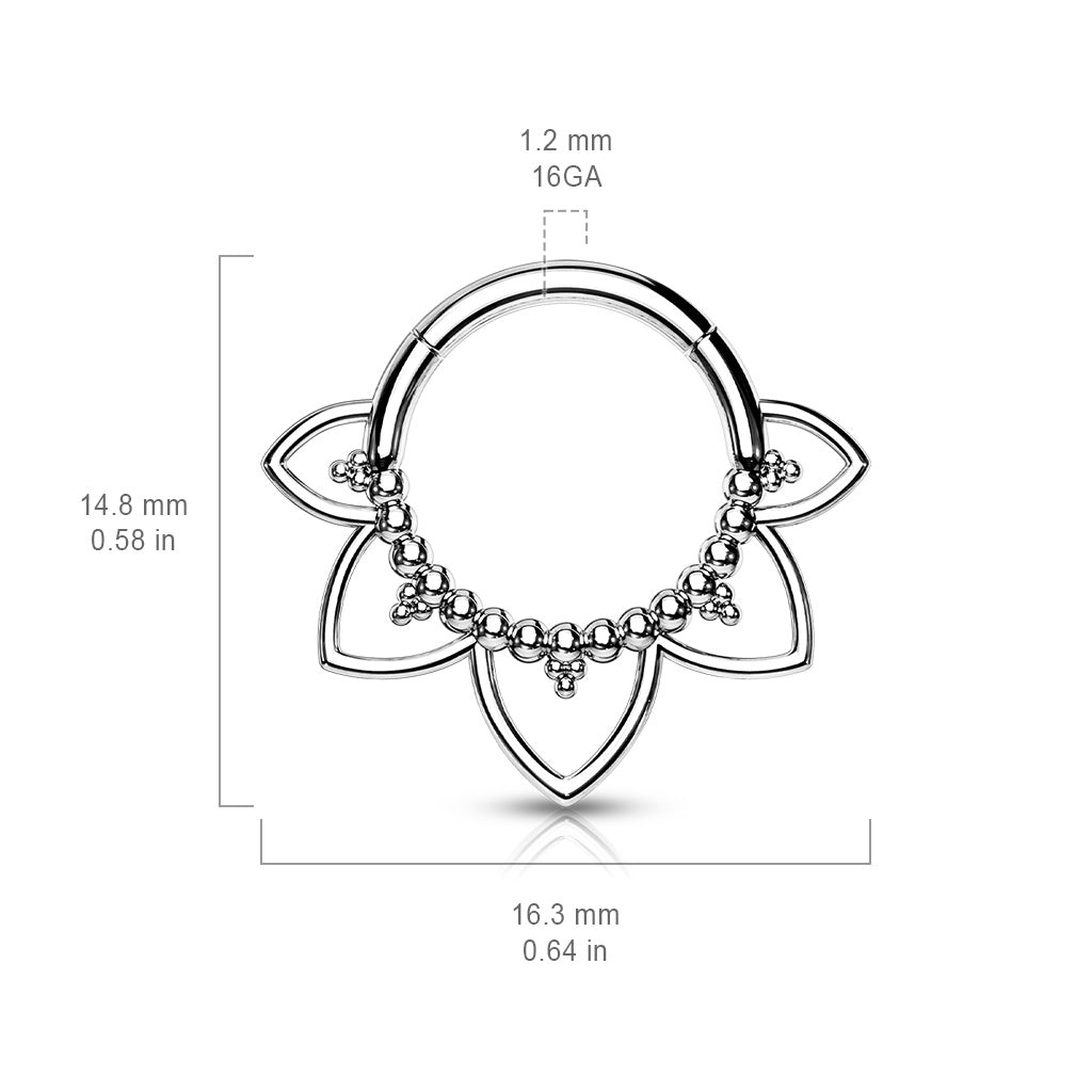 Klikring Mandala Goudkleurig