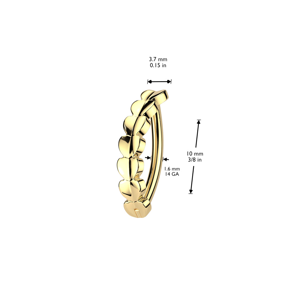 Navelpiercing Klikker Hartjes