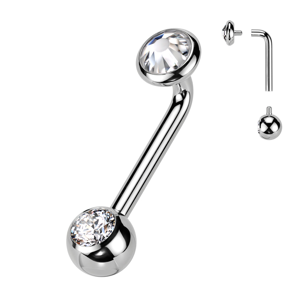 Christina Piercing Titanium Kristal