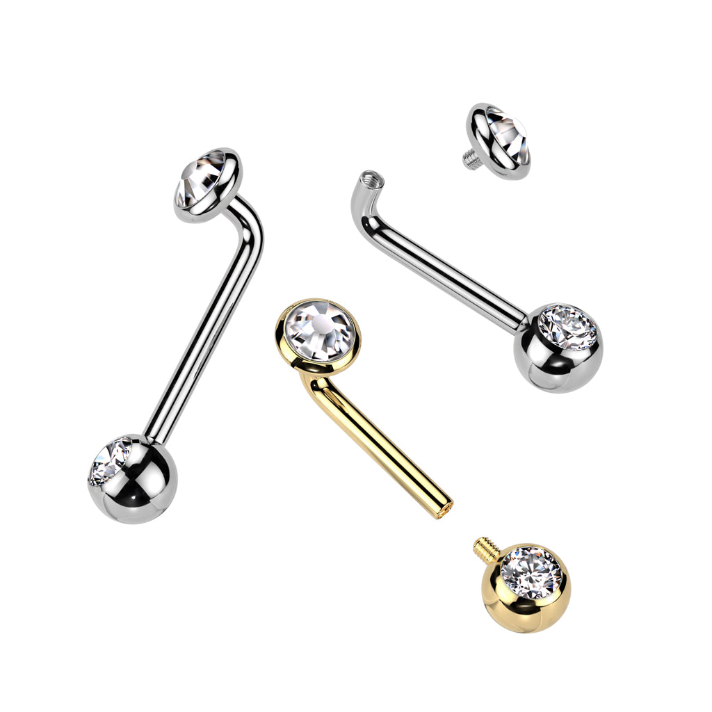 Christina Piercing Titanium Goudkleurig