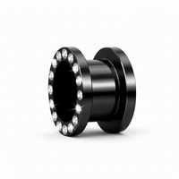 Tunnel Spread Zwart – Chirurgisch Staal