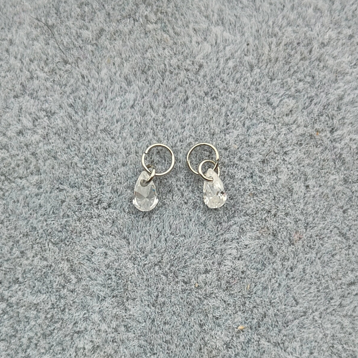 Bedel Piercing of Oorbel Zirconia Druppel - Chirurgisch Staal