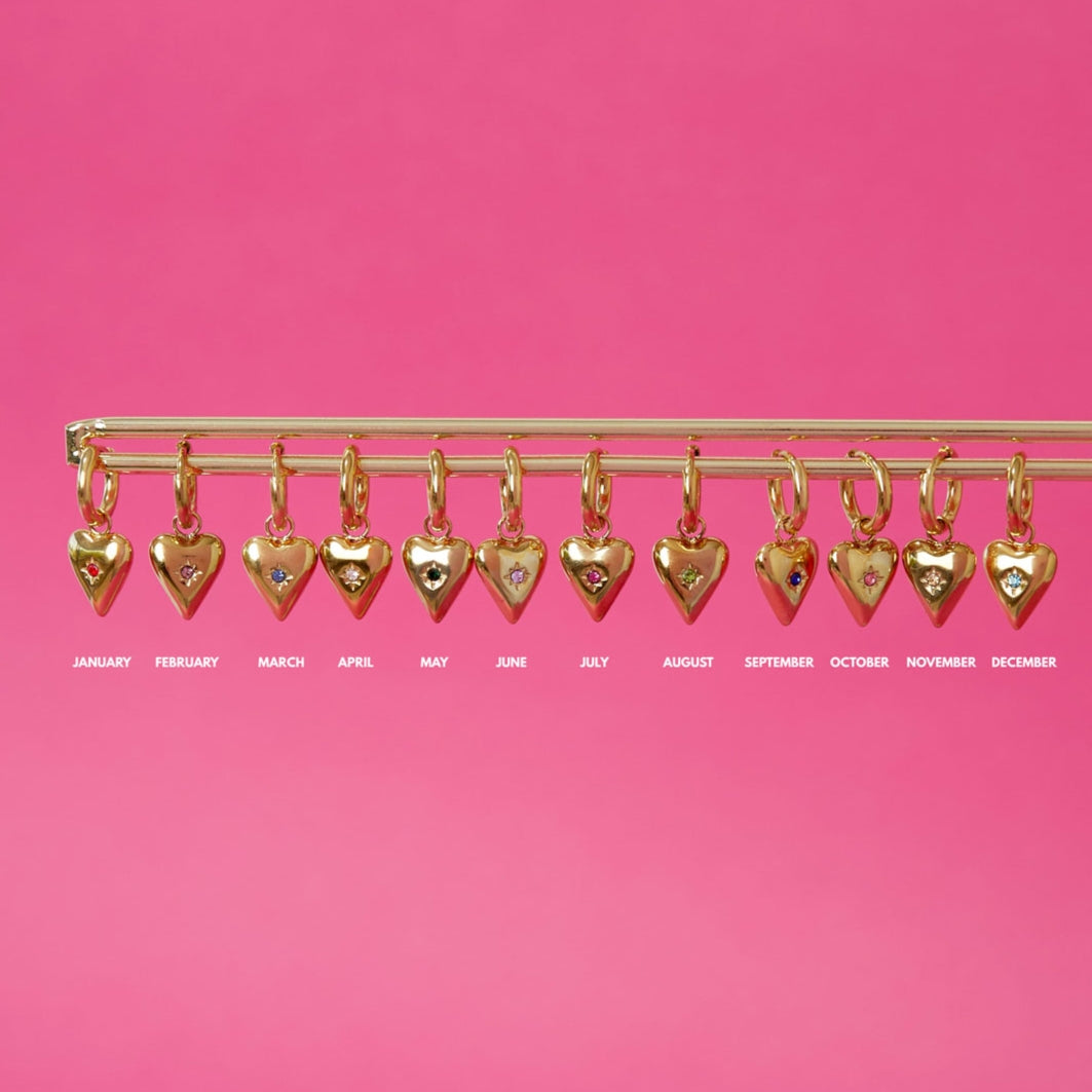 Oorbellen Geboorte Steen Goudkleurig - Roestvrij Staal