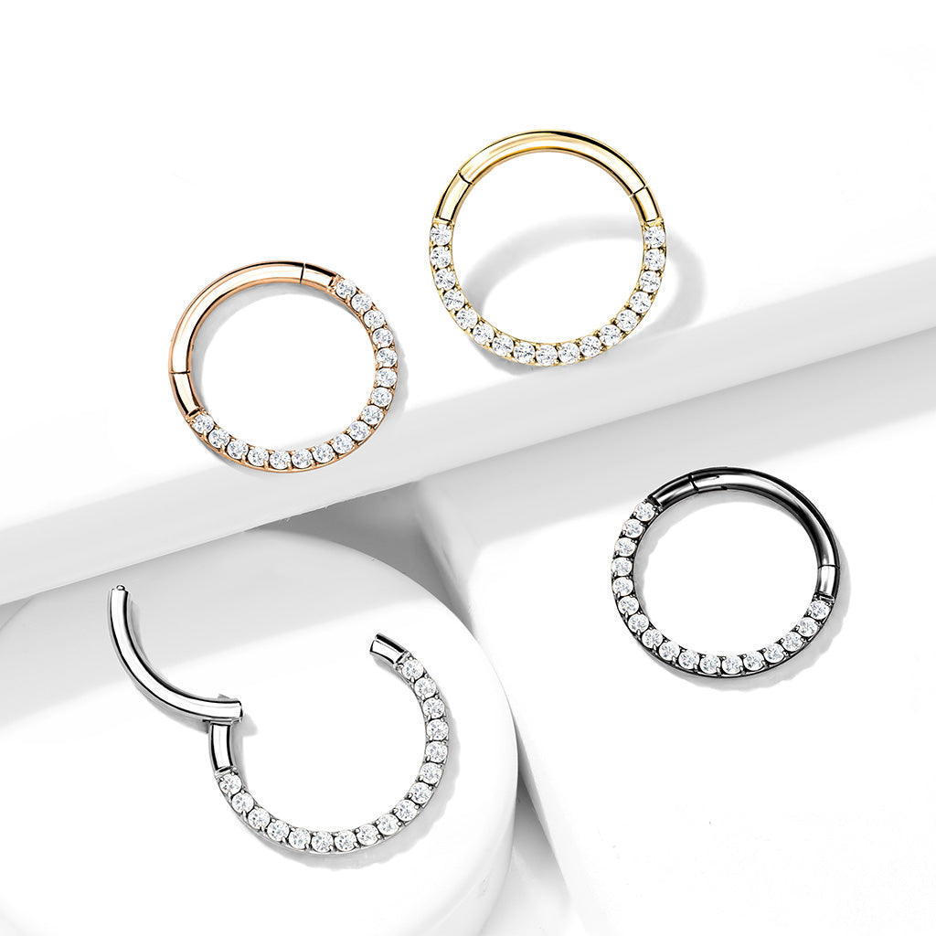 Klikring Voorzijde Zirconia Clicker  - Titanium