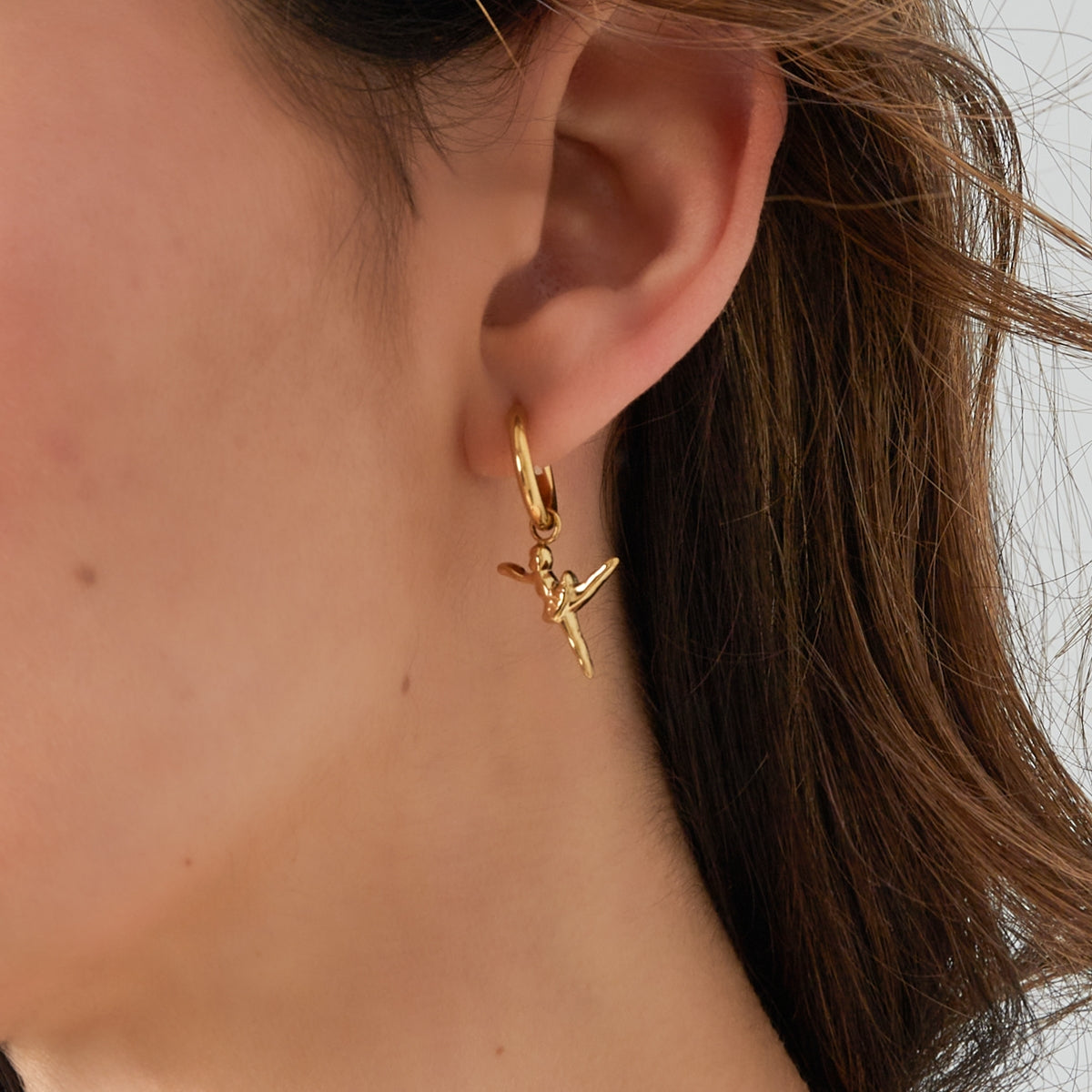 Oorbellen Ballerina Zilverkleurig - Roestvrij Staal