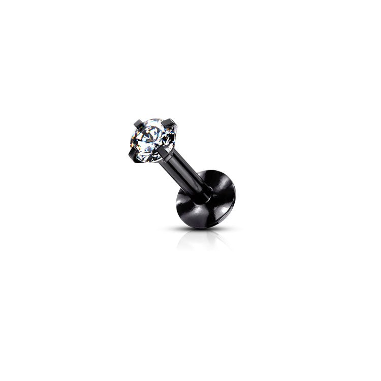 Labret Zirconia Zwart