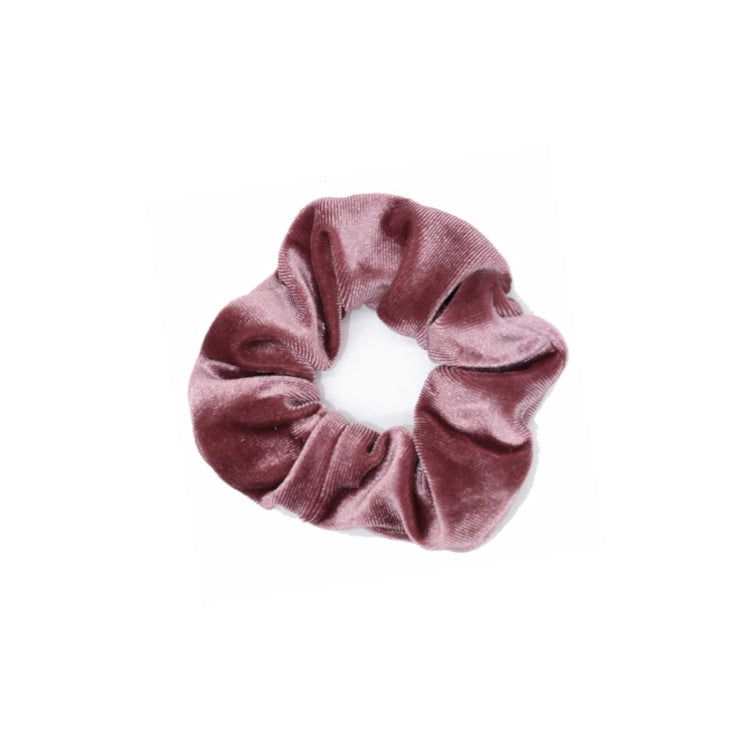 Scrunchie Fluwelenlook Oud Roze