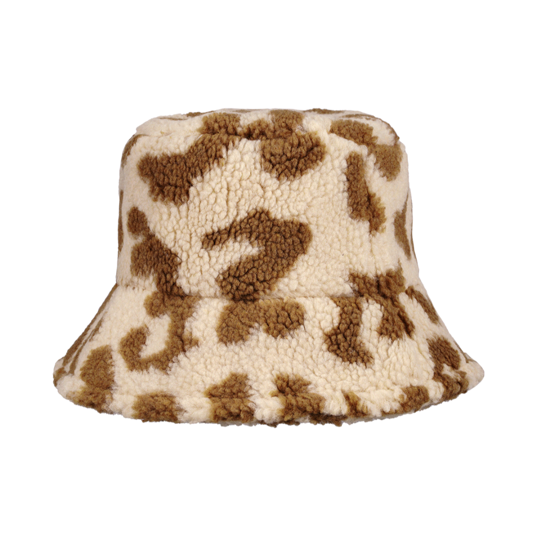 Bucket Hat Teddy Luipaard Beige