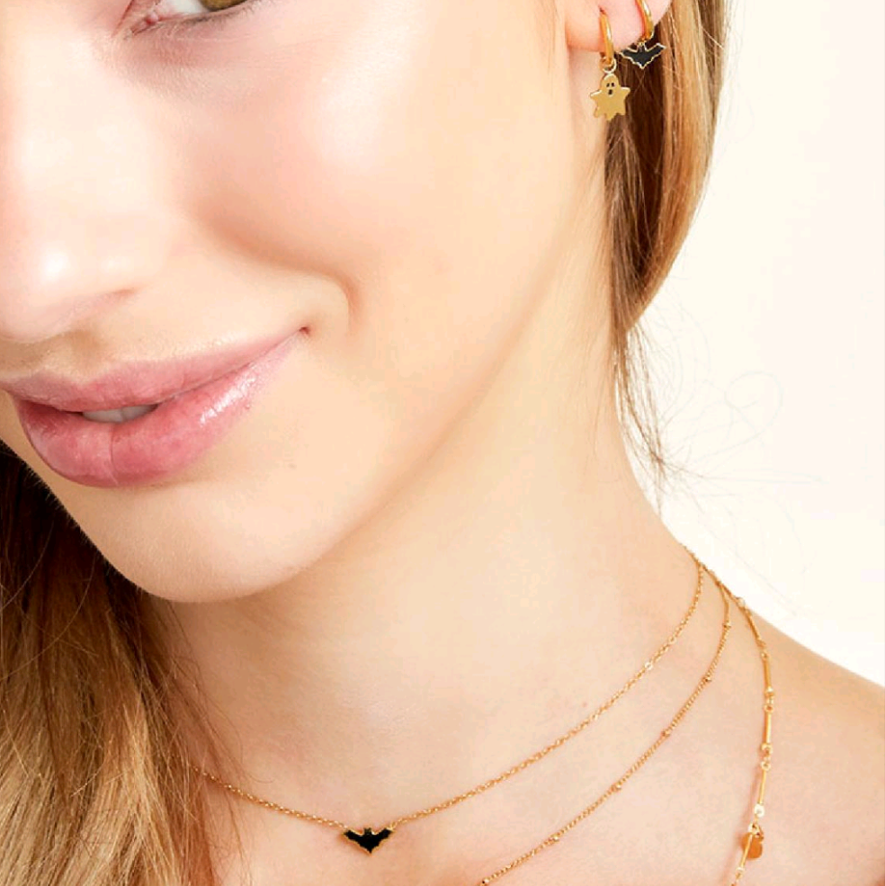 Ketting Vleermuis Zilverkleurig - Roestvrij Staal