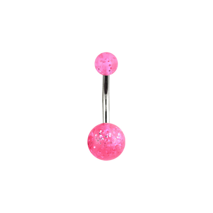 Navelpiercing Glitter Roze