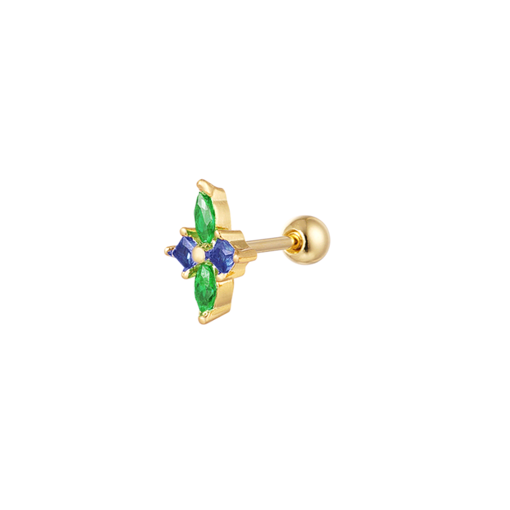 Barbell Sparkle Groen Blauw