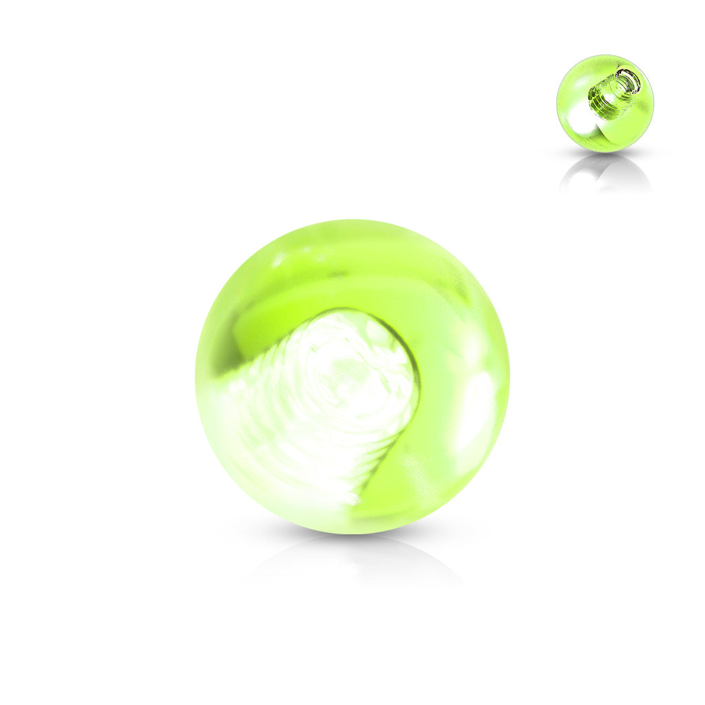 Balletje Glow In The Dark Neon Groen voor 1.6mm