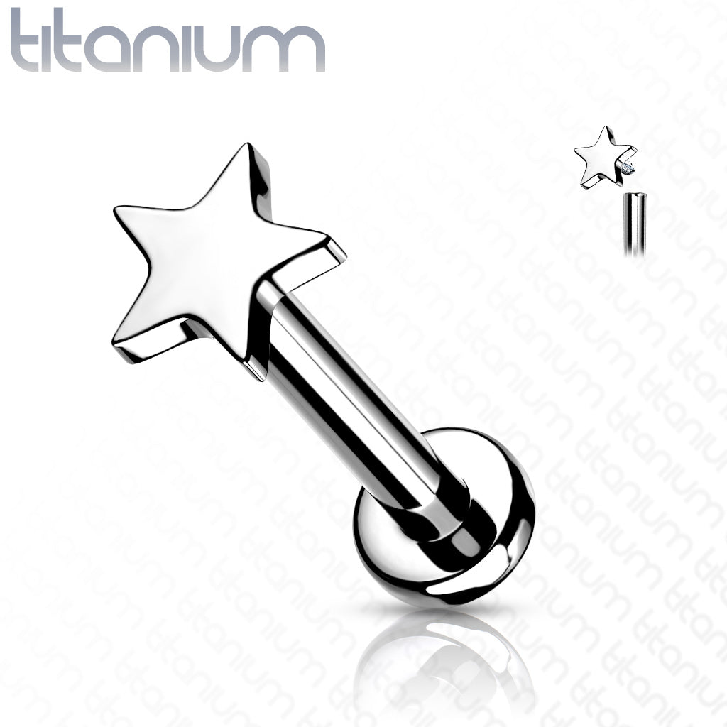 Labret Titanium Ster