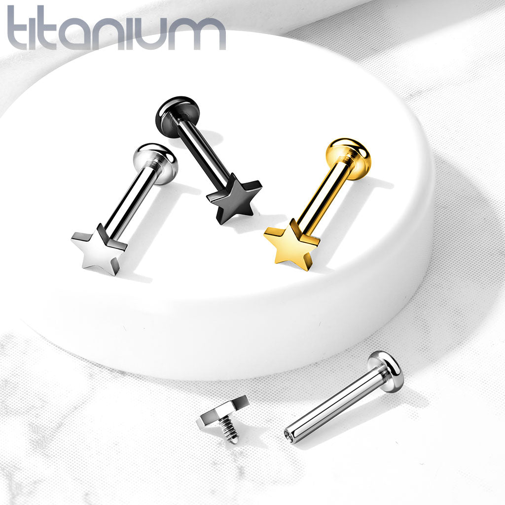 Labret Titanium Ster