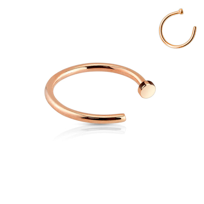 Rosékleurige open neusring