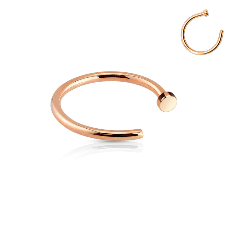 Rosékleurige open neusring